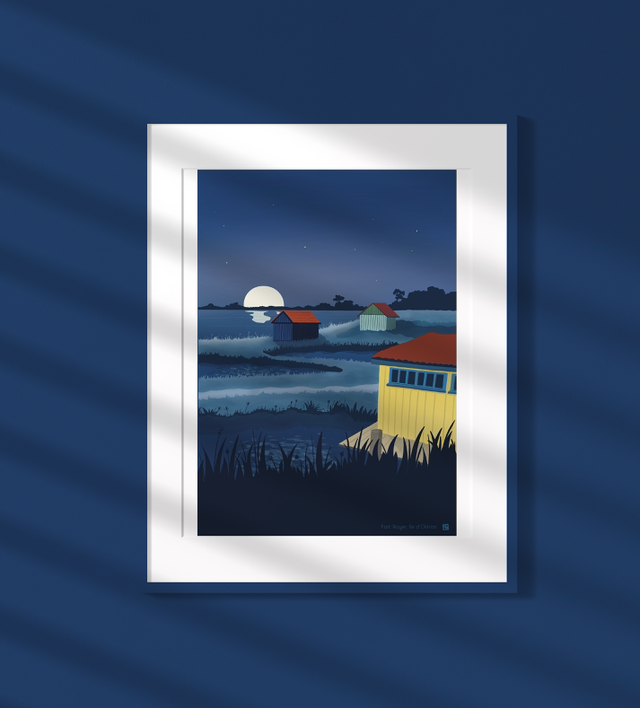 Affiche Fort Royer, île d’Oléron