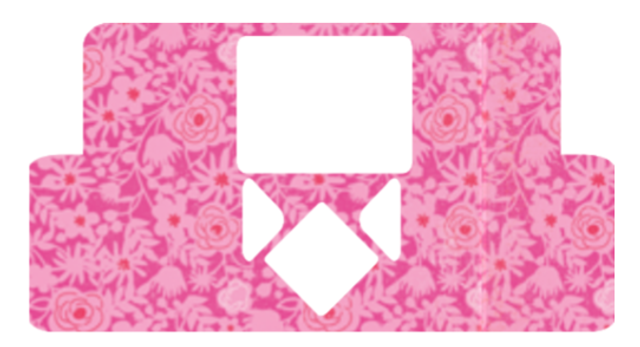 Medtronic Decal Pink Flowers