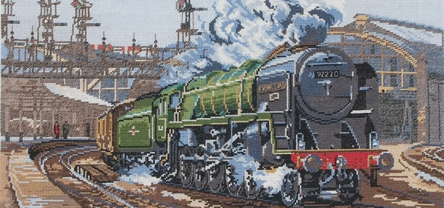 ANCHOR CROSS STITCH KIT – EVENING STAR, STEAM TRAIN PCE951