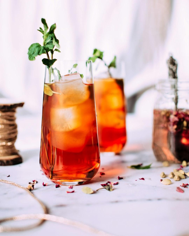 Peach iced tea SF