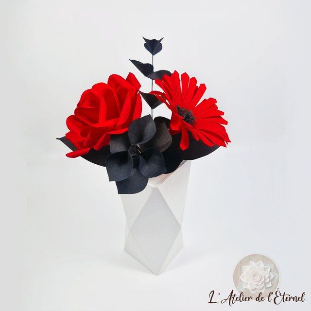 Décoration d'Halloween - Rose et marguerite