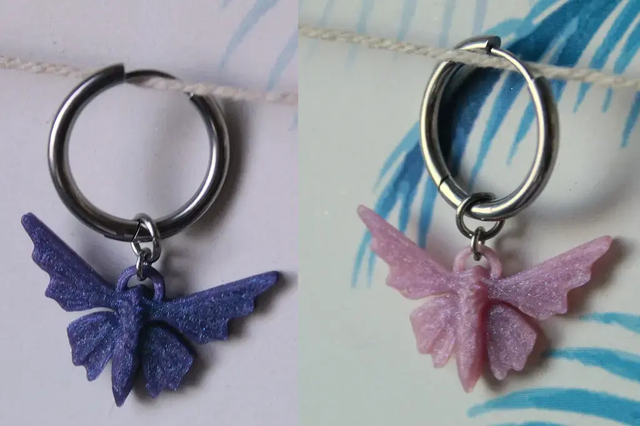 Papillon Bleu de Perle