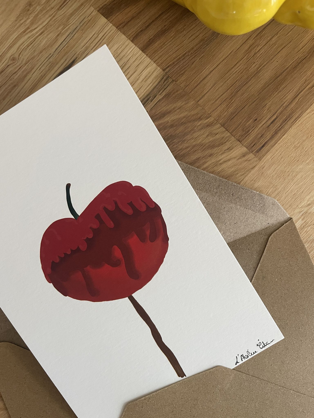 Carte A6 - Pomme d'amour