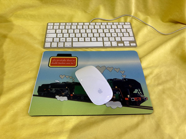 Tapis de souris "double traction"