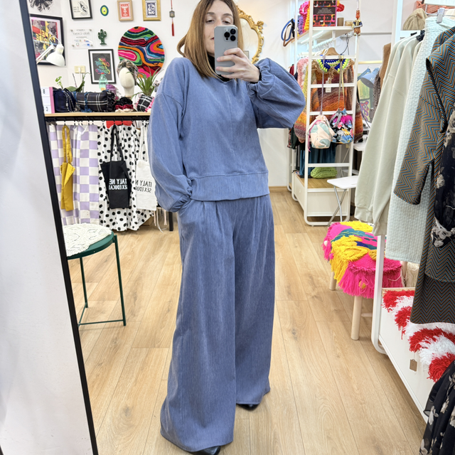 Completo Velluto a Coste Elasticizzato 