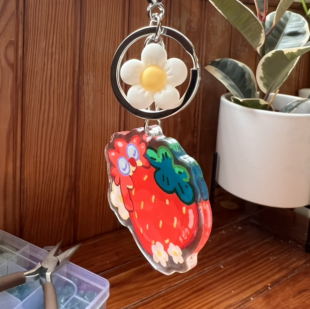 Porte-clés - Fraise