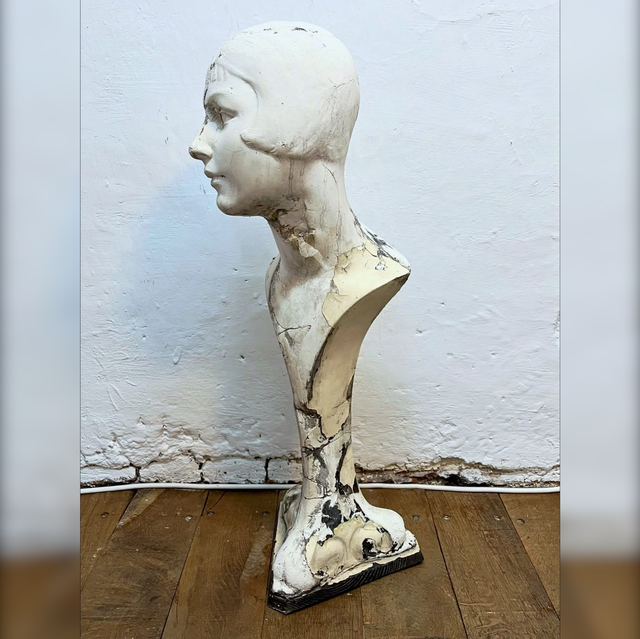 Original Late 19th Century Art Nouveau Retail Advertising Mannequin Bust & Head