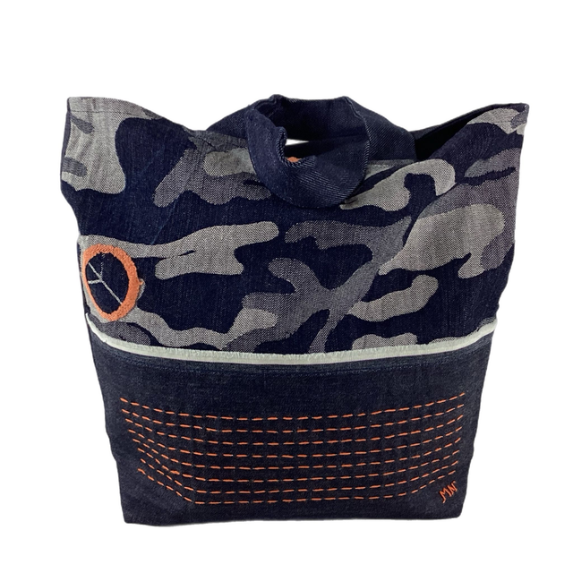 Tote bag sashiko denim