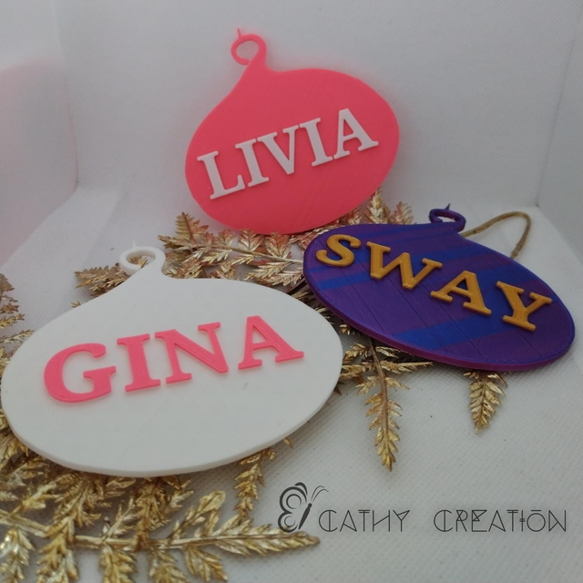 Suspension personnalisée 10x8 cm 