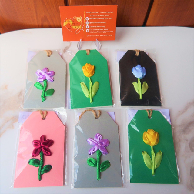 Individual Flower Gift Tag