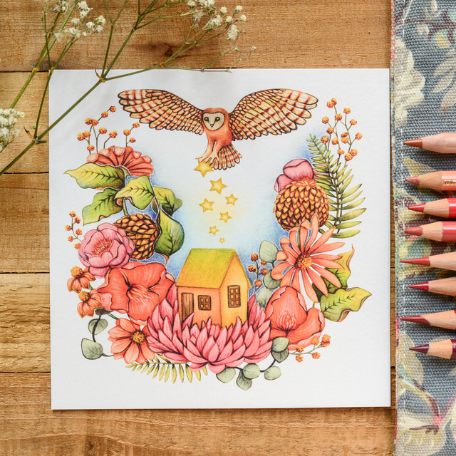 &quot;Secret Garden&quot; postcard