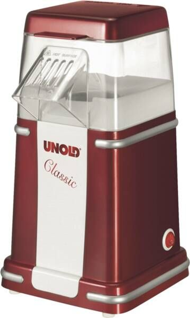 Unold Popcorn-Automat Popcornmaker Classic Rotmetallic-Silber