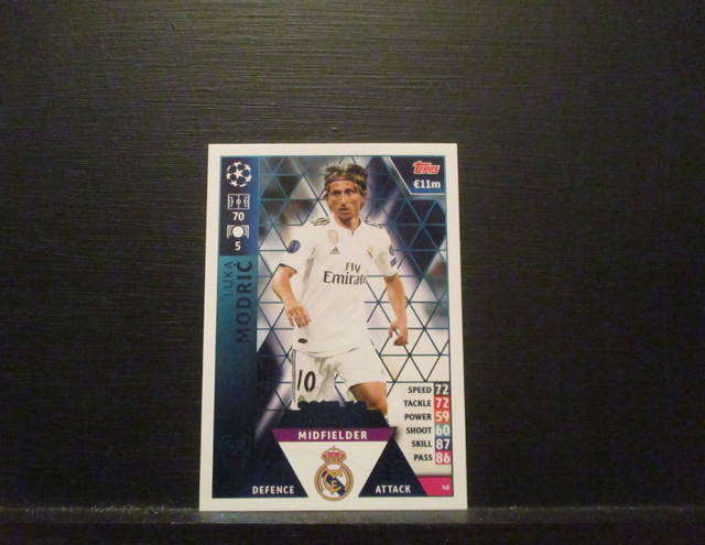 Luka Modric - UEFA Champions League Match Attax 2018/19 Original Trading Card #48