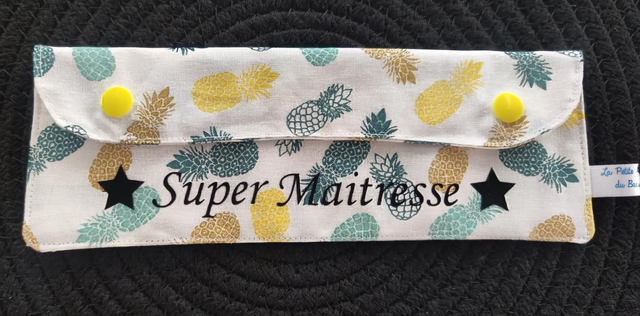 Pochette à crayons ananas 