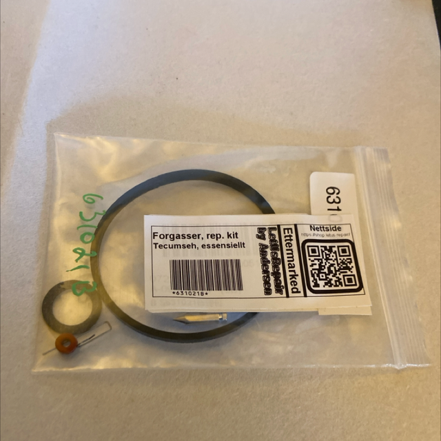 Forgasser kit, Tecumseh, 631021B