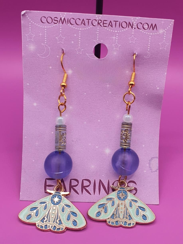 Earrings Butterfly Morning Sky