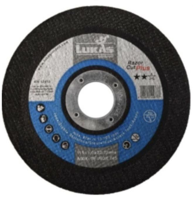 DISCO CORTE INOX LUKAS 125X1 RAZOR