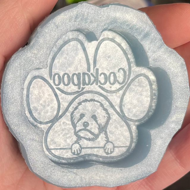 Handmade Cockapoo Silicone Mould 