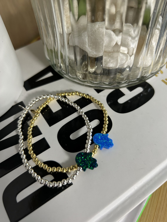 Opal Hamsa Sweetie Bracelet