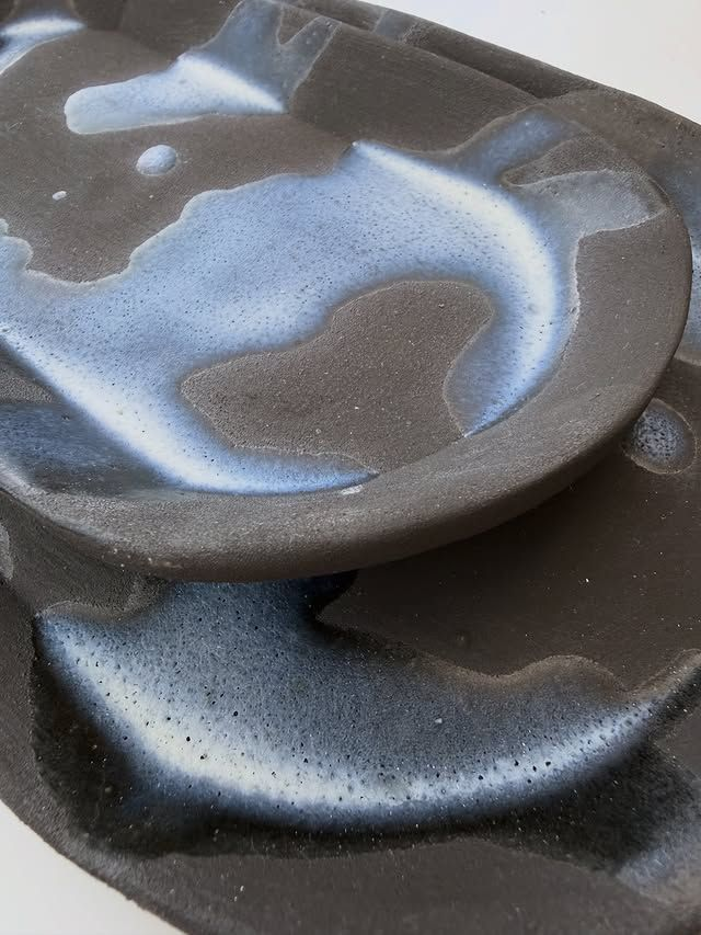 Midnight Tide Oval Trays (Set of 2)