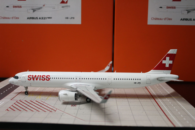 Swiss A321Neo (HB-JPB) &quot;Château-d&#039;Oex&quot;, 1:200, JCWings