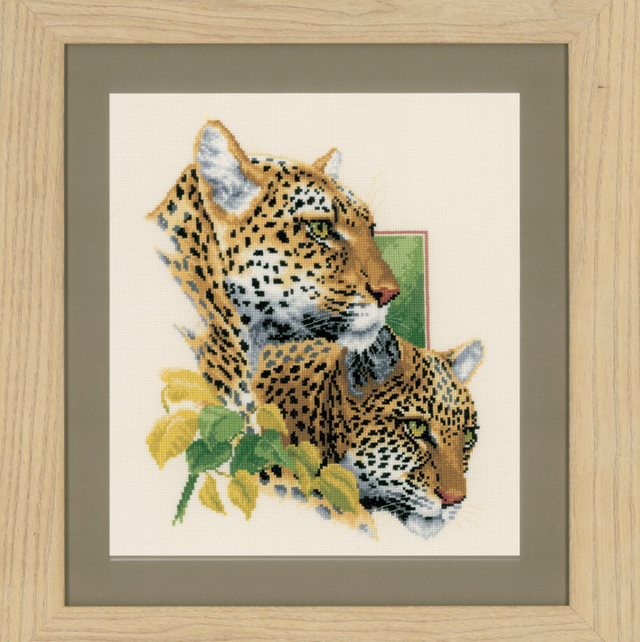 Leopard Duo Cross Stitch by Vervaco