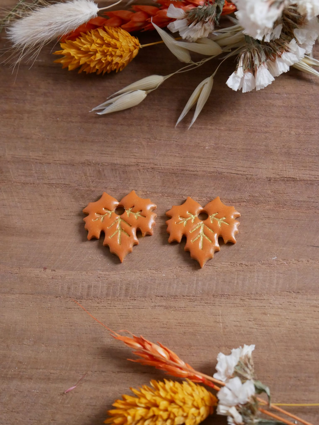 Feuilles d'érable citrouille petites