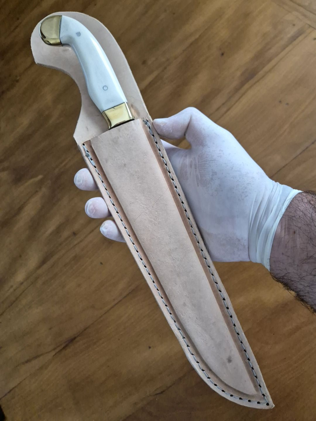 Faca Churrasco Bearzi Sorocabana 10 Pol Aço Inox Cabo Osso