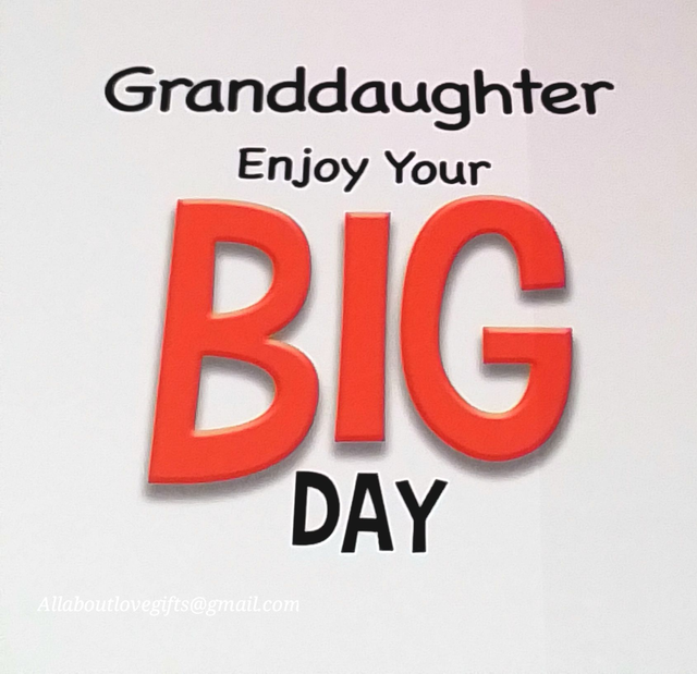 Granddaughter Birthday Card Humour Design