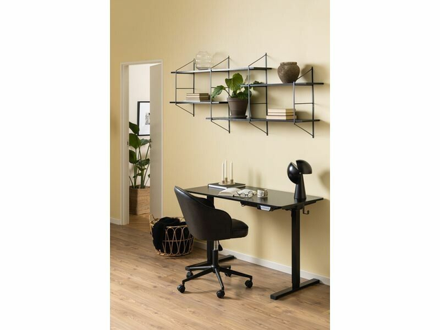 AC Design Étagère murale Belfast 191 x 25,5 x 79 cm, Noir