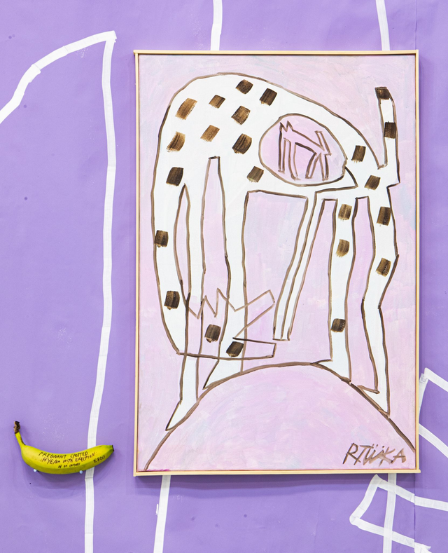 Pregnant spotted hyena with erection