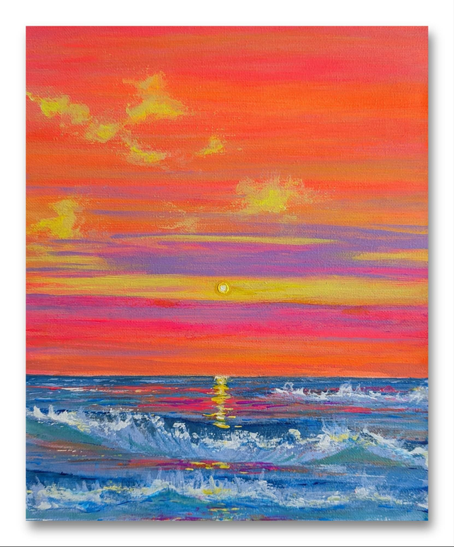 🔴 Orange sky ocean escape 