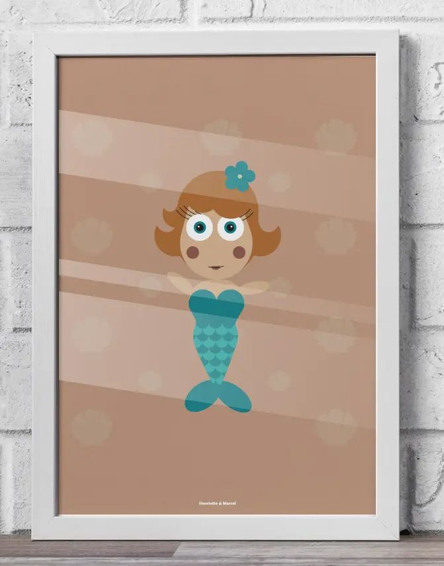 08 - Affiche enfant sirène