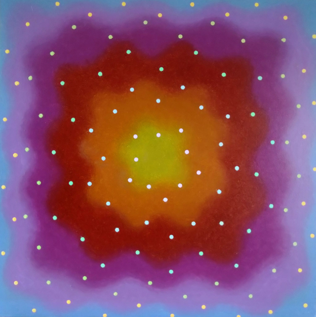 Noc Trzech Króli, 90x90 olej płótno 2017