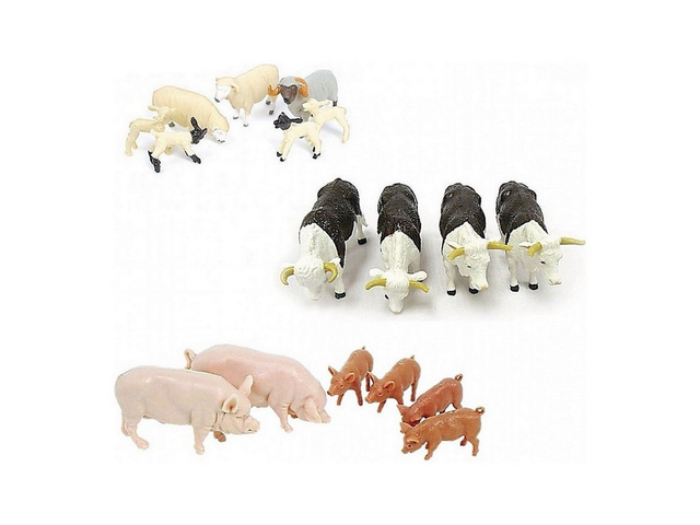 lot 17 animaux de la ferme britains 43096 1/32