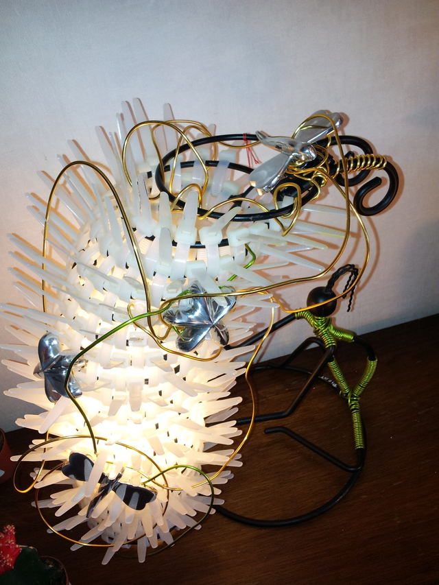 Lampe &quot;Les libellules&quot;  H30 cm