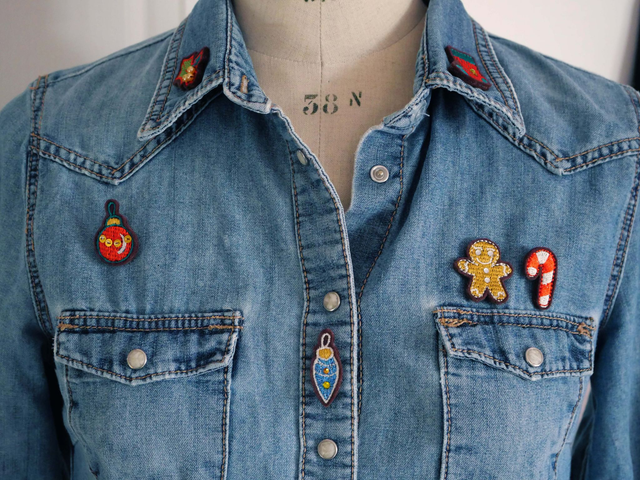 Pins Spécial Noël (Pins brodés main et machine)