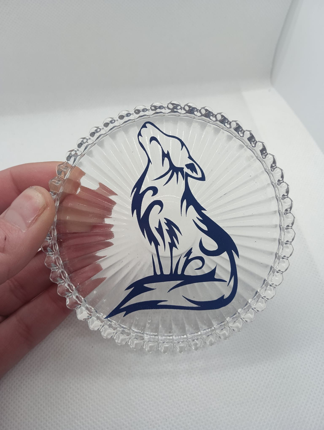 Dessous de verre loup 