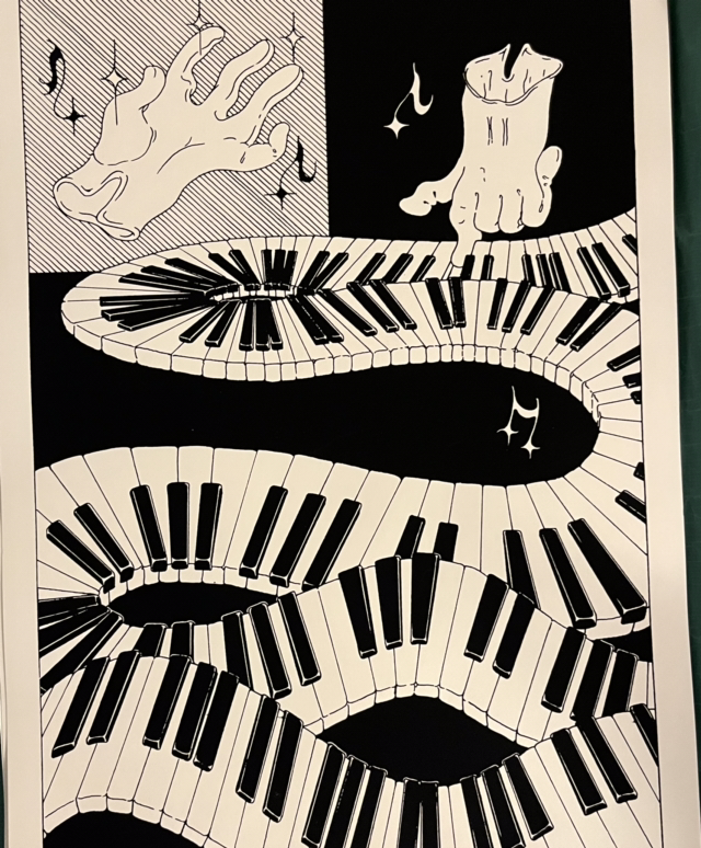 Sérigraphie Mandoline (piano) by PML