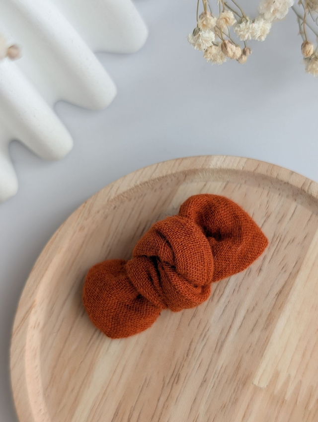 Barrette Noeud Romie rouille