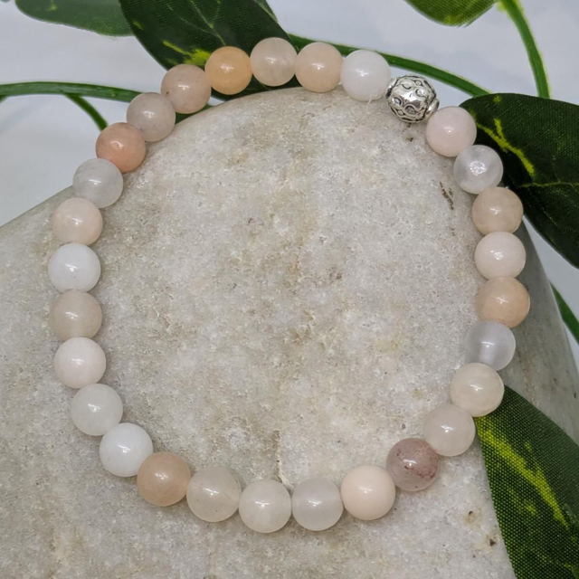 Bracelet "Aventurine pêche" 6mm BR-024