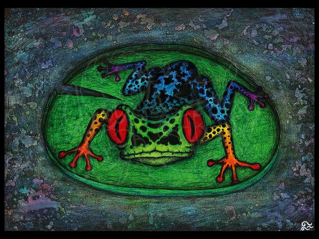 &quot;Grenouille Comic&quot; Print