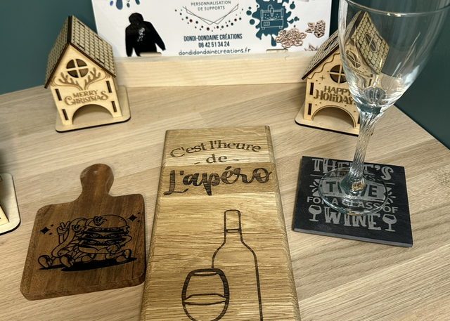 Planche de présentation apéro en chêne fait main