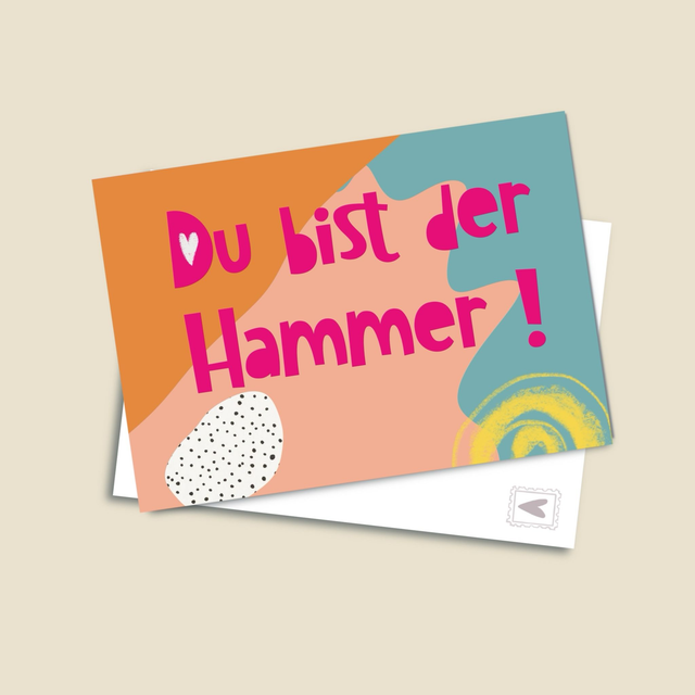 Du Bist Der Hammer! - Postkarte