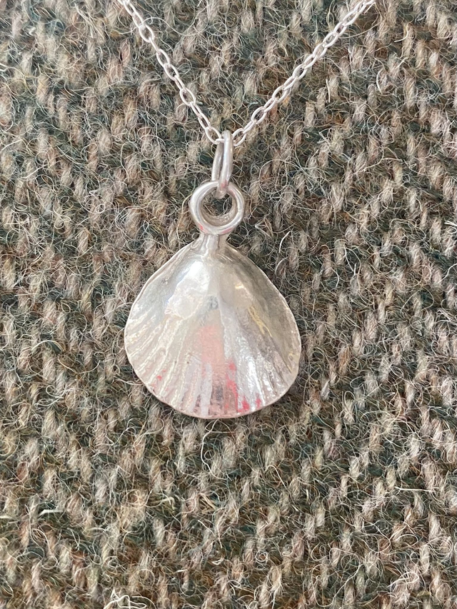 Fine Silver Cockle Shell