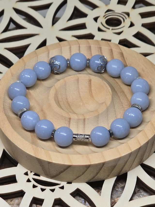 Bracelet Angélite bleue 1cm