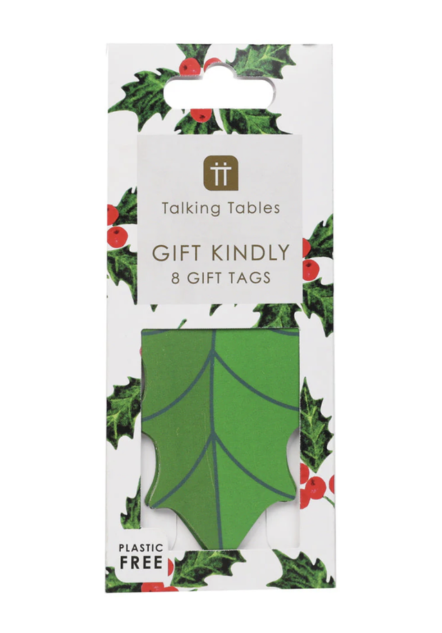 Holly Gift Tag - 8 Pack
