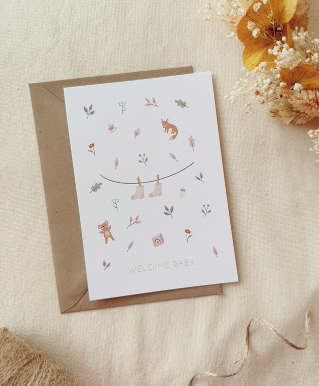 Carte Welcome Baby