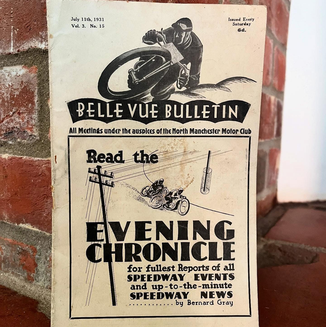 July 1931 “BELLE VUE BULLETIN” Speedway Evening Chronicle  