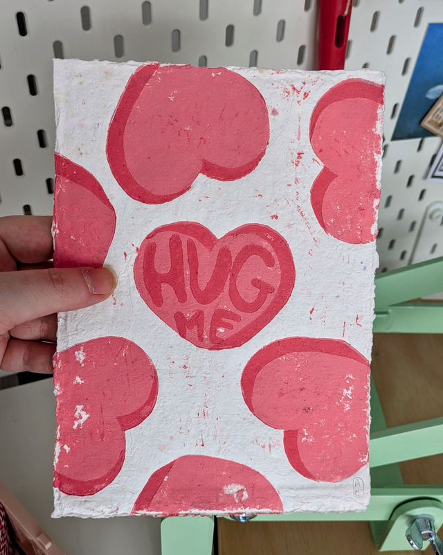 St-Valentin Papier recyclé rose